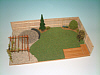 GCSE grade A model Garden 1:50 scale